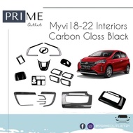 New Myvi 2018-2022 Myvi18 Myvi22 G3 Carbon Interiors Accessories Carbon Aircond Gear Switch Cover