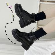 Docmart shoes preppy Oxford 02 shoes, heels, Docmart women's shoes, high boots black shoes Wanita