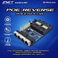 PCB POE 2 FO 4 LAN MEDIA CONVERTER POE BOARD ONLY 4 FO 2LAN MURAH
