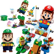 Birthday Gift Building Blocks Super Mario 71387 Luigi Adventure Entry Level Game Assembling Toys Chi