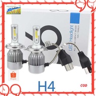 Taffled Car Headlights H4 COB LED Headlights 2 PCS - C6