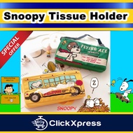 Tissue Holder/Car Seat Tissue Holder/Snoopy/Bag/Pouch/Packet Tissue/Travel Holder/School Bag