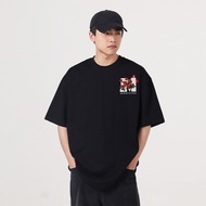 FPA MEDM Trendy Hand-Painted Rose T-Shirt - Pure Cotton Men's Casual