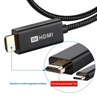 ,, Type-c to HDMI2.1 8K Conversion Cable 4K @ 144Hz type c Data Cable type-c to hdmi Cable