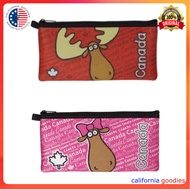 NEW Canada Moose Character Neoprene Zipper Purse Pencil Bag (8" x 4")