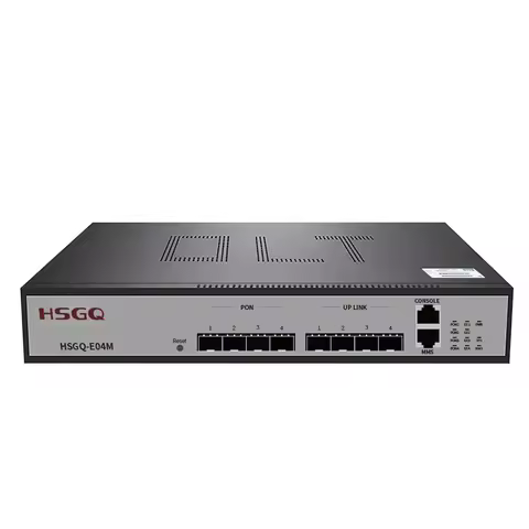 New original HSGQ-E04M mini epon 4 pon port epon olt with 4 pcs SFP modules for CATV project and hot