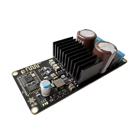 HIFI TPA3221 Bluetooth 5.0 Class D Digital Power Amplifier 2*100W Stereo Audio Amplifier QCC3034 DC1