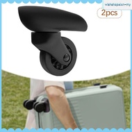 [WishshopelxnMY] 2 Pieces Luggage Replacement Wheels Luggage Accessories Mute Suitcase Wheels Style 