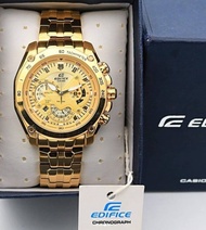 Jam Tangan Pria Casio Edifice Ef-550 Gold Premium Col. Original Model