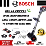 Bosch - 1800V Mesin rumput Bateri Grass Trimmer Cordless Grass Cutter Lawn Mower Mesin Potong Rumput
