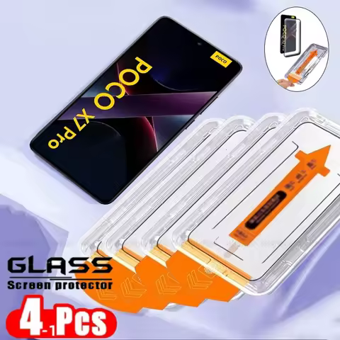 1-4pcs For Poco X7 Pro Glass Xiaomi Poco X7 Pro Tempered Glass Full Cover Glue 9H Dust Free Phone Sc