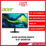 ACER SA322QK BMIIPX 31.5H LED VA 250NITS HDMI MONITOR