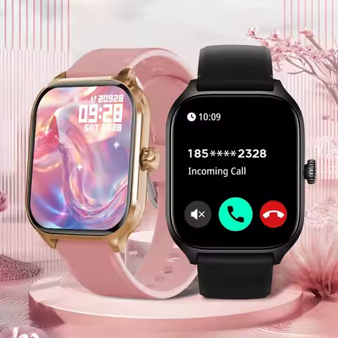 New Men's Smart Watch Women's Gift 2.01inch HD Full Touch Screen Sports Fitness Watch Electronics Bl