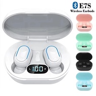 E7S Earphones TWS Earbuds Wireless Bluetooth Headphones In-Ear ANC HiFi Stereo ENC Gaming for Sports