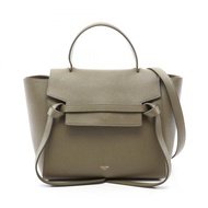 【二手】Celine CELINE手提包 BELT BAG MICRO 腰包 Micro 2WAY 橄欖綠皮革腰包 Micro 女士二手 A
