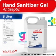 Hand sanitizer GEL 5 liter MedLab antiseptik new Formula 5liter