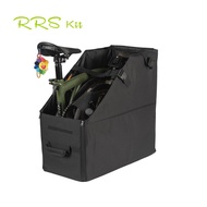 Portable Folding Bike Storage Box For Brompton Folding Storage Dustproof Box Waterproof Double Straps Side Pockets Car Storage