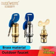 [Ready Stock] with Lock with Key Valve Core Key Faucet Valve Core Faucet Valve Core 4 Points Faucet 