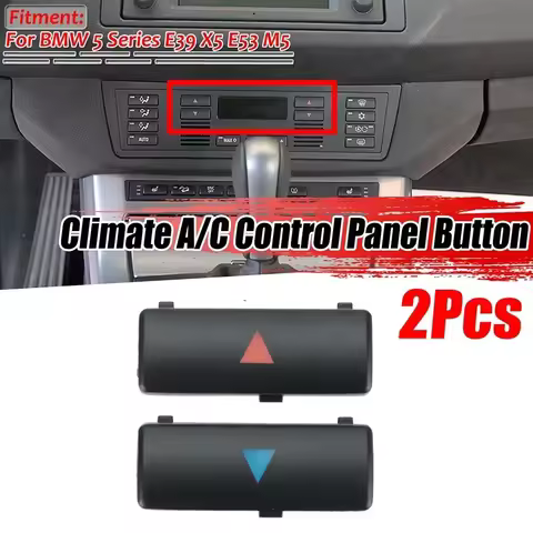 Car Air Condition Panel Button For BMW E53 E39 M5 Replacement Temperature Climate A/C Control Up & D