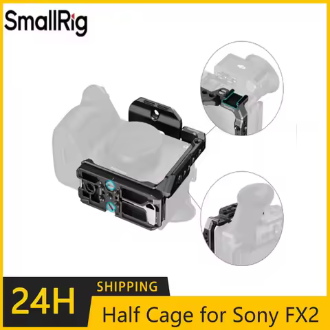 SmallRig FX2 Half Cage for Sony FX2 Top Plate "HawkLock" NATO rail Arca-Swiss Quick Release Plate fo