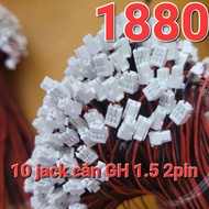 10 GH 1.25 jacks, small jacks, 15cm long, 2pin type