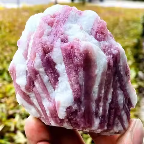 Wholesale Hot Sale Natural Gemstone Crystal Healing Stones Rough Red Tourmaline Specimen Pink Raw St