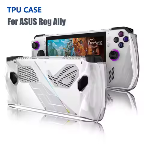 TPU Protective Clear Case For Asus ROG ALLY Handheld Game Console Silicone Protective Shell Cover fo
