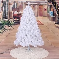 Premium White Christmas Tree 6ft 180cm Christmas Decoration Soft Encryption Off with Zipper Eye-catching Whit Christmas tree (White 6ft) Commemoration Day