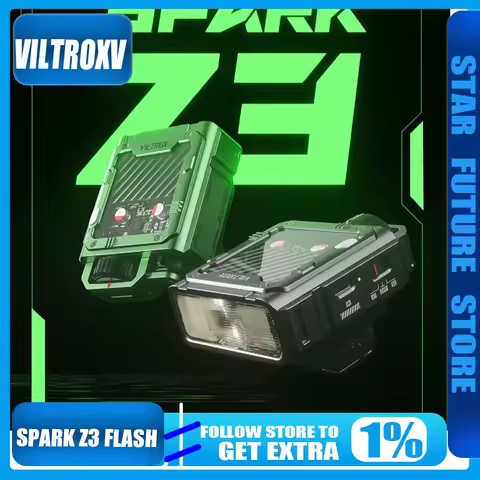 VILTROX Spark Z3 on Camera Flash Speedlite with TTL GN16 6500K Speedlight for Canon Nikon Sony Fujif