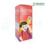 Nutroplex Syrup (Multivitamins Minerals + Lysine) 120ml