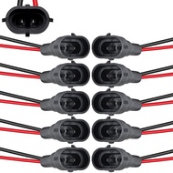 10PCS H11 H8 880 881 Male Adapter Wiring Harness Socket Wire for LED Headlight Fog Light LED Light B