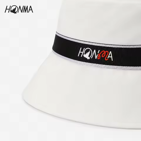HONMA Golf Bucket Hat Unisex Breathable Sun Hat Soft Polyester Blend Outdoor Sports Fisherman Cap