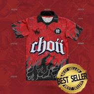 CHOII RED BEAR EDITION Sublimation jersey baju melayu baju lelaki T Shirt Short Sleeve Lelaki Perempuan Kanak Kanak Baju Raya Jersi Oversize Football Retro Streetwear Jersey