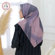 segi empat voal motif palestina premium jilbab palestine - ungu syar'i