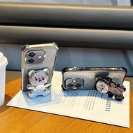 Love Bear Case Glitter For Redmi15 14C 15C Note15 15Pro 15Pro+ POCO C85 C75 M8 M8Pro Shockproof Came