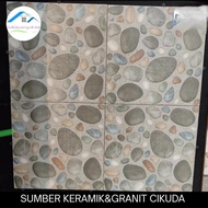 KERAMIK LANTAI 25X25 KW1 KASAR MOTIF BATU ALAM  LANTAI KAMAR MANDI LANTAI TERAS LANTAI GARASI | UNO 