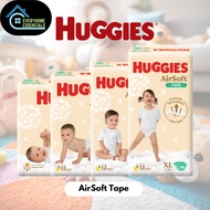 [CARTON SALES] HUGGIES AirSoft Tape - All Size Available (S/M/L/XL) ❗ 3 packet per carton ❗