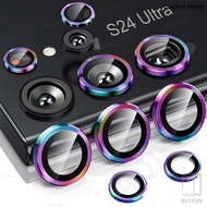 Camera Lens Protector Glass for Samsung S24 Ultra Plus Full Cover Lens Metal Protector Ring for Gala
