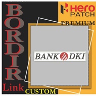 BANK DKI LOGO HP-251 PATCH EMBROIDERY LOGO/ EMBLEM