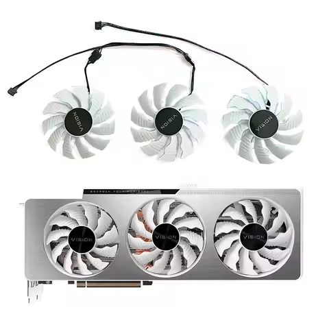For GIGABYTE RTX 3070 3080 Ti RTX 3090 Vision OC 3X Video Card Fan 82mm 87mm PLA09215S12H 12V 0.55A 