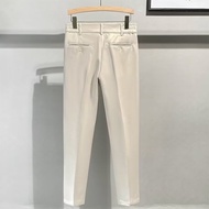 Mens Casual Trousers Mens Autumn and Winter Thickened Woolen Mens Trousers Business Trousers Korean 