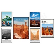 Poster Perjalanan Taman Negara Bryce Canyon, Cetak Perjalanan Utah, Souvenir, Poster Taman Negara, H