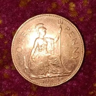 Duit Syiling 1 Sen One Penny Tahun 1963