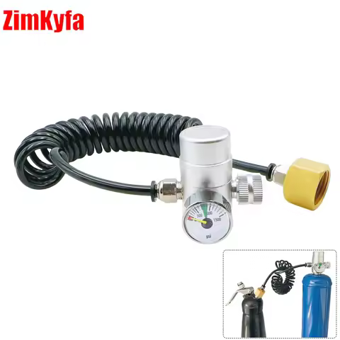 Whipped Cream Pressure Regulator from Thread M11*1 Fiting NO2 Tank To M22 Thread Cream Jar