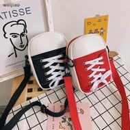 wei Korean Style Patchwork Canvas Crossbody Bag Women's Bag Creative Student Shoulder Bag ie