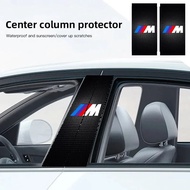 Car Stickers B-Pillar Center Column Decoration Cover PET Decals Accessorie For BMW M E36 E60 E90 E39