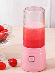 1入組ABS手動榨汁機休閒粉色家用便攜式手動壓榨榨汁機