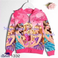 J2 Barbie Girls' Sweater Hat Jacket / Kids Hoodie Jacket