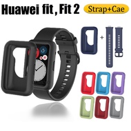 Same Color Huawei watch fit 2 Strap + Case Huawei watch fit 2 Case Case  Huawei Watch Fit Strap Huawei watch fit new , Huawei watch fit elegant Same Color Huawei Fit Case Protective Cover Huawei fit 2 Strap