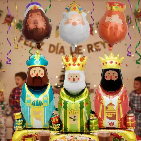 Spain Stand King Heard Balloons Cartoon King Foil Ball For Birthday Party Christmas Baby Shower Deco